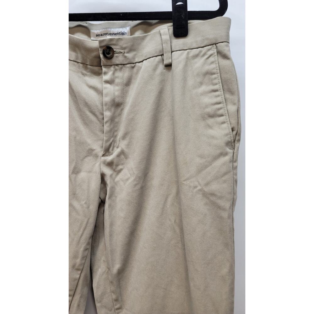 Amazon Essentials  Mens Size Slim 30 W 30L Khaki Pants - Picture 3 of 6